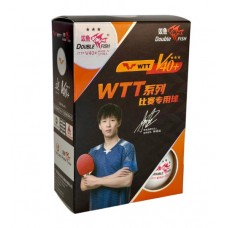 М'яч Double Fish V40+ 3*** WTT ITTF 6 Balls (seam)